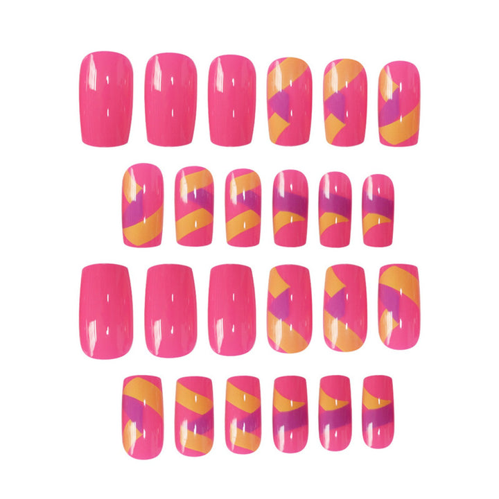 Vibrant Nail Art Press-On Set Bowlift