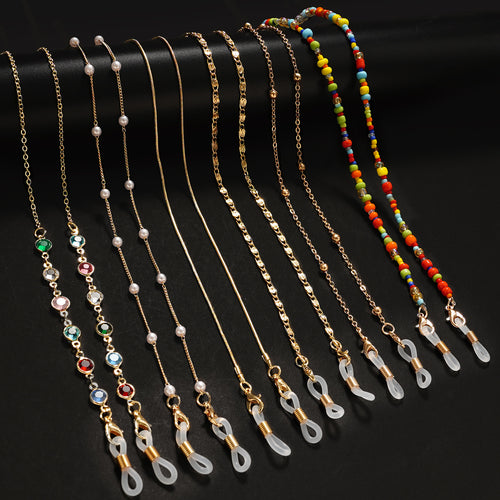 Elegant Gold-Plated Eyewear Chain Bowlift