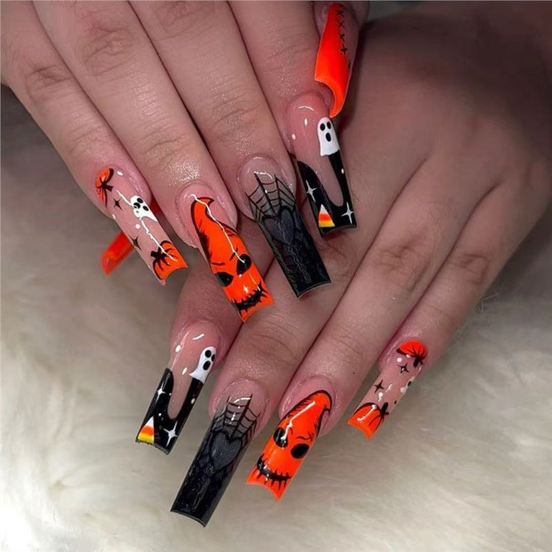 Halloween-Themed Press-On Nail Extensions Bowlift