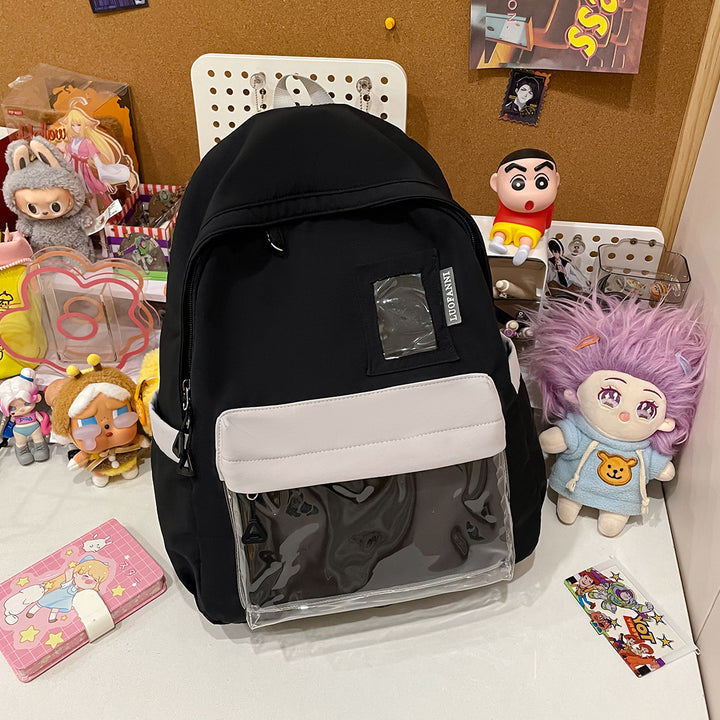 Stylish Clear Pocket Backpack