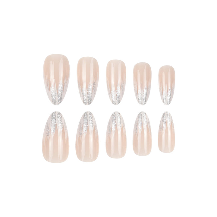 Stylish Glitter Gradient Nail Art Extensions Bowlift