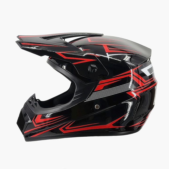 full-face motocross helmet with extended visor and reinforced chin guard Bowlift