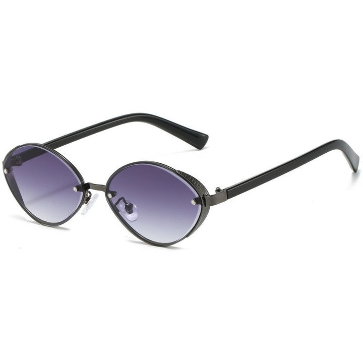 Elegant Oval Frame Sunglasses