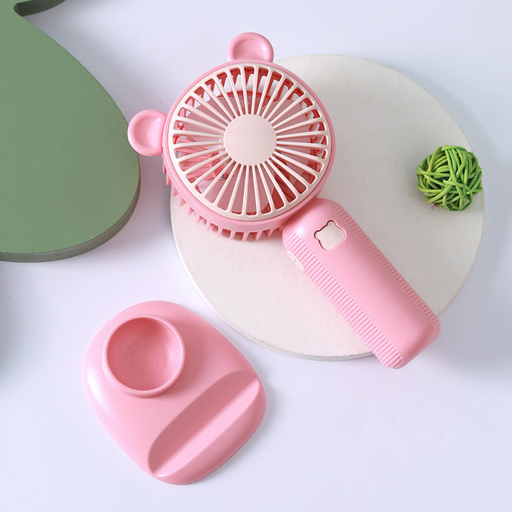Unisex Portable Table Fan in Cute Bear Design Bowlift