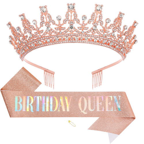 Women's Sparkling Crown and Sash Set Bowlift