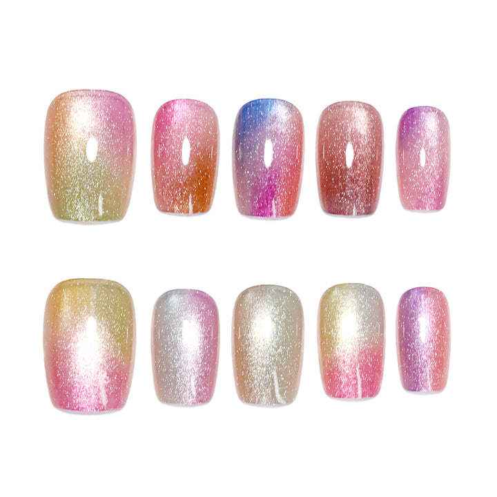 Artistic and colorful acrylic nails Bowlift