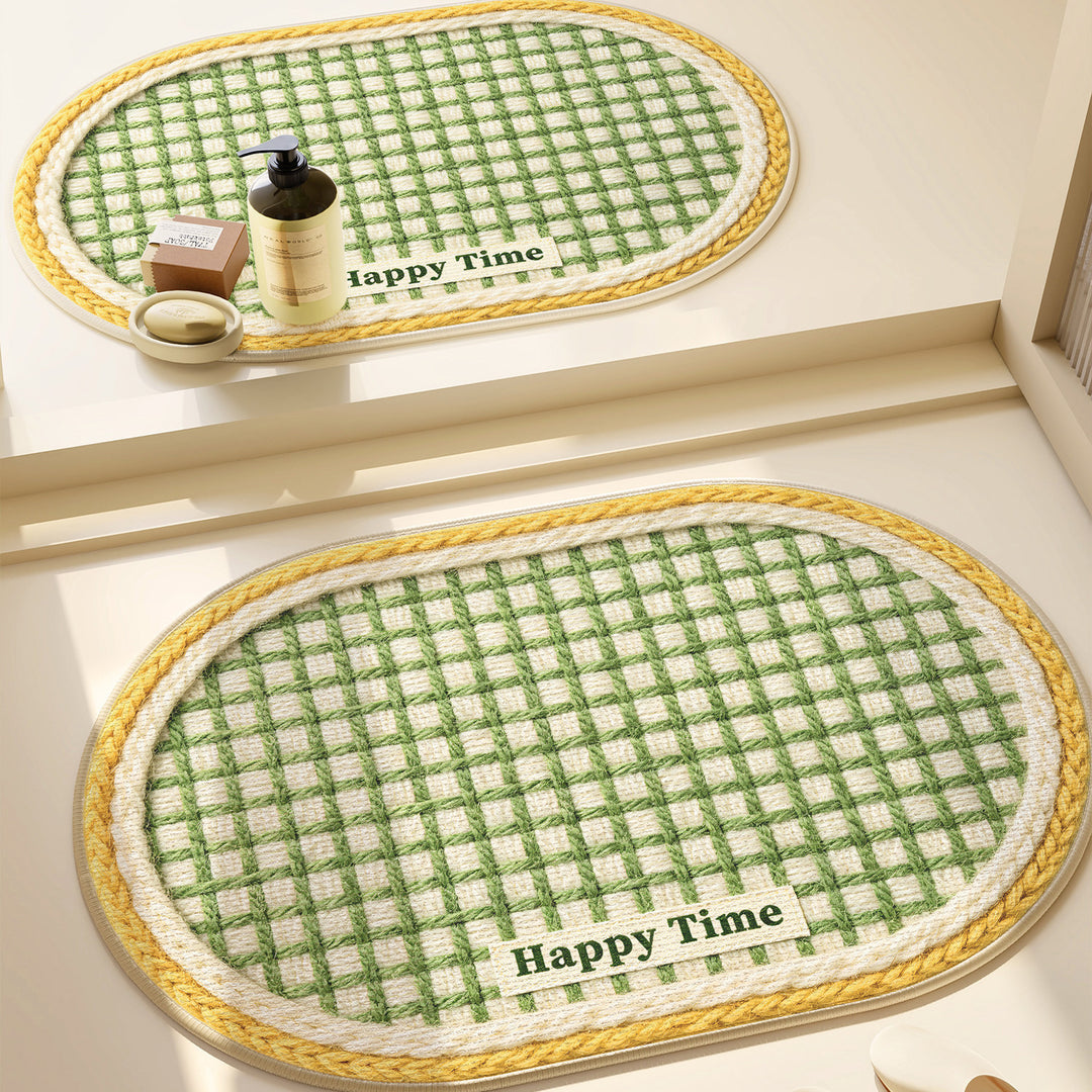 Heart-Patterned Bathroom Mat Bowlift