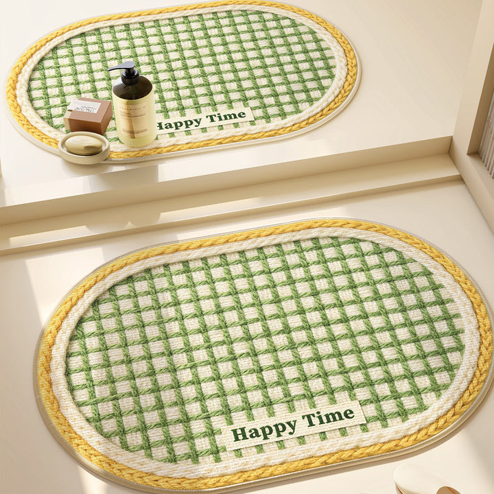 Heart-Patterned Bathroom Mat Bowlift