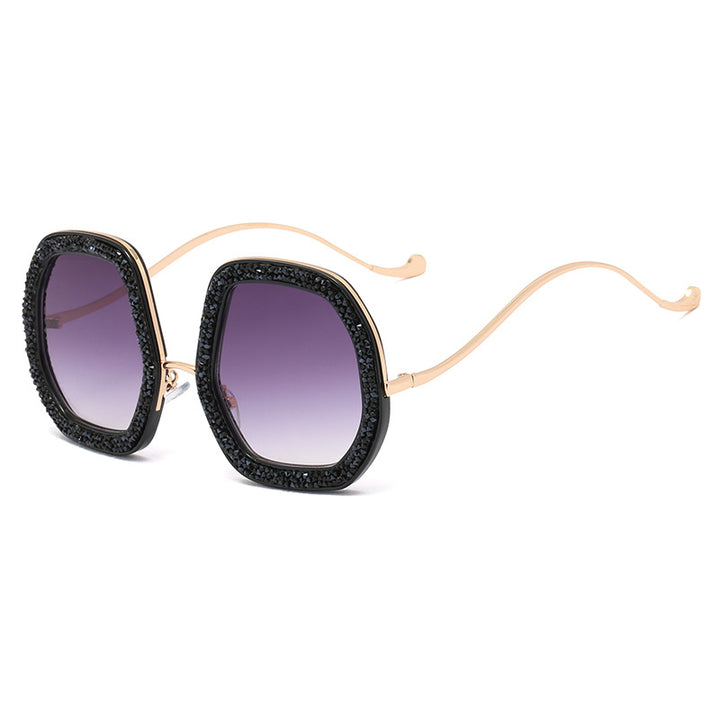 Ladies extravagant sunglasses with sparkling frame Bowlift