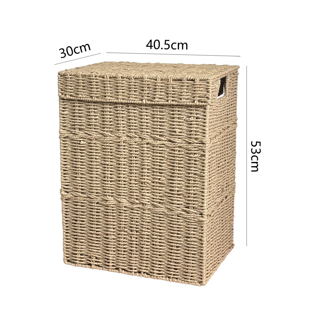 High-quality laundry basket with lid and handles Bowlift