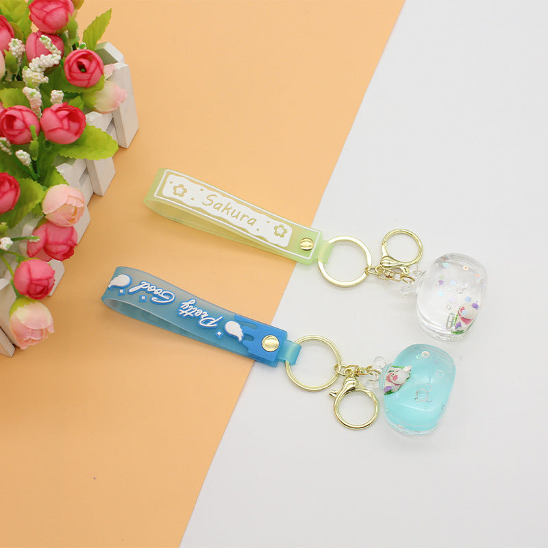 Unisex keychain with detailed water motif Bowlift