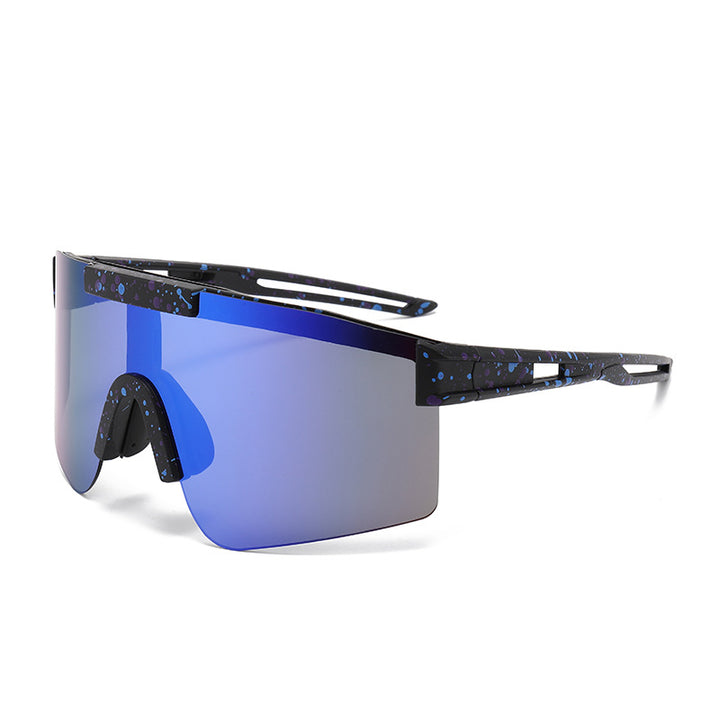 Unisex Sporty Oversized Shield Sunglasses Bowlift