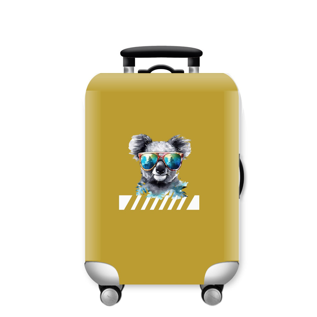 Unisex hard-shell suitcase with funny giraffe design Bowlift