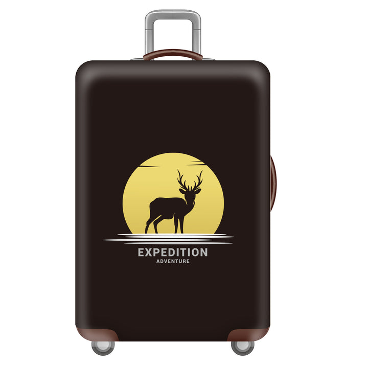 Unisex hard-shell suitcase with funny monster design Bowlift