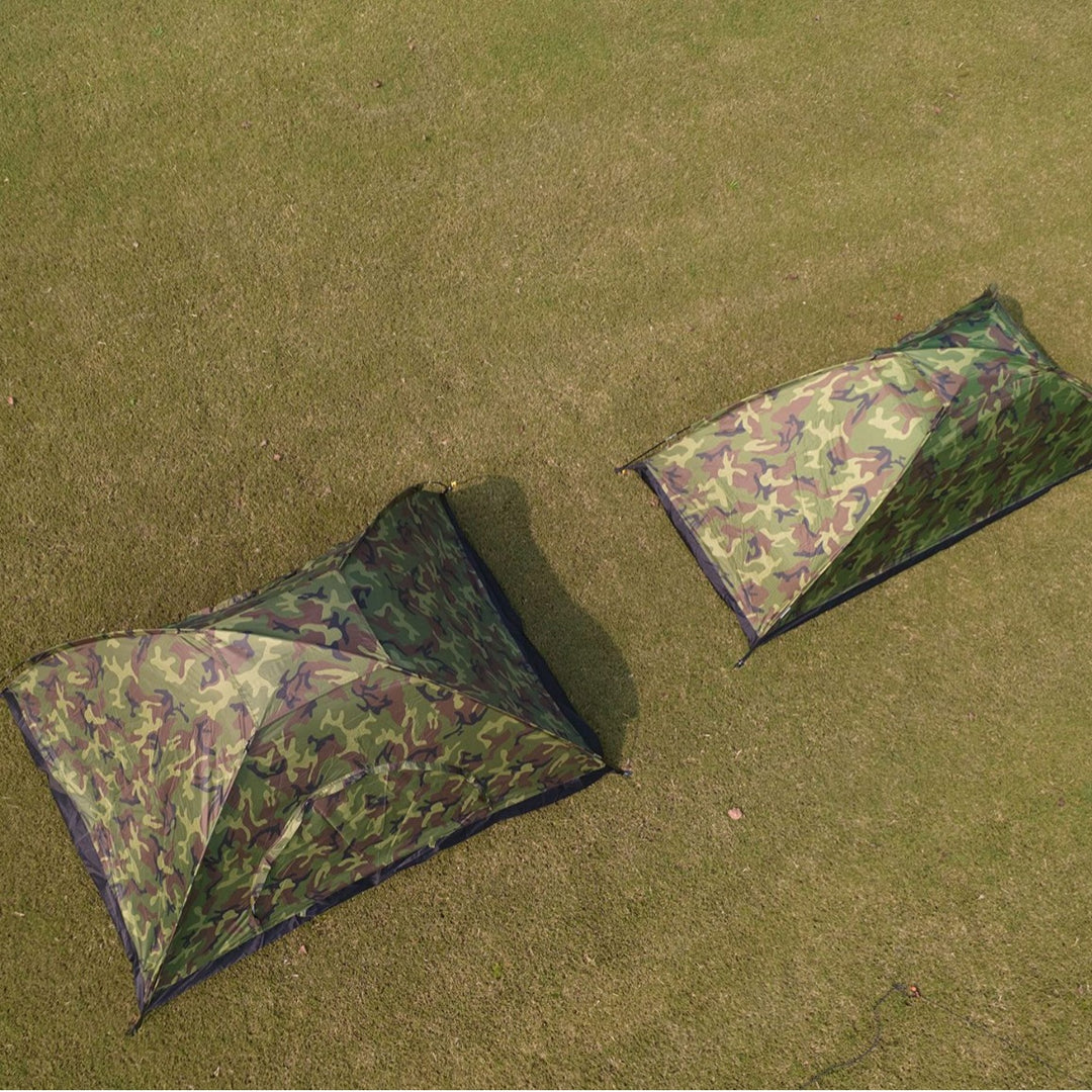 Unisex Portable Camping Tent with Camouflage Pattern Bowlift
