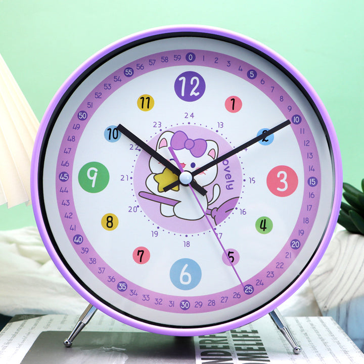 Children's alarm clock with playful cat design Bowlift