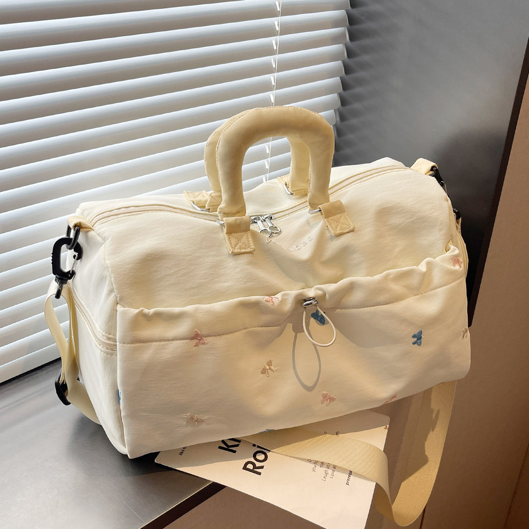 Multifunctional Embroidered Duffel Bag Bowlift