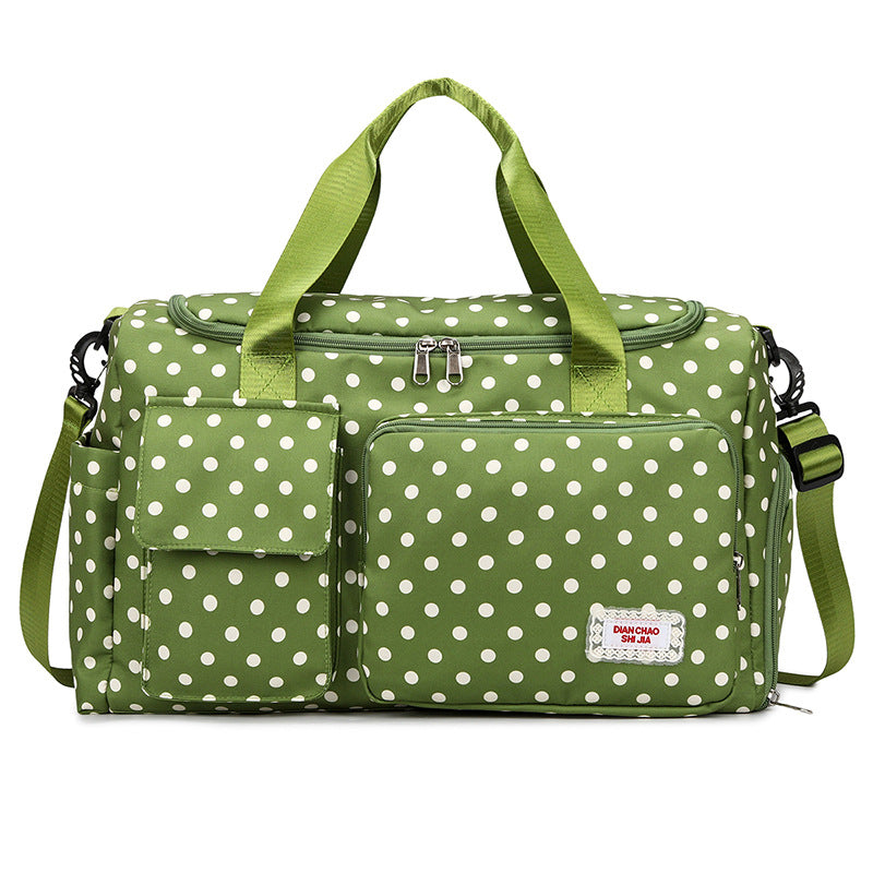 Spacious Polka Dot Travel Duffel