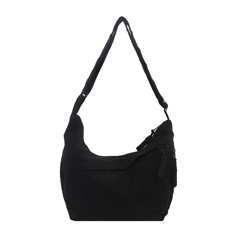 Eco-Friendly Ribbed Crossbody Bag Bowlift