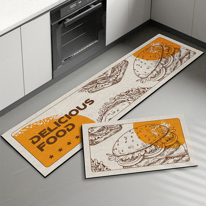 Food-Themed Kitchen Mat