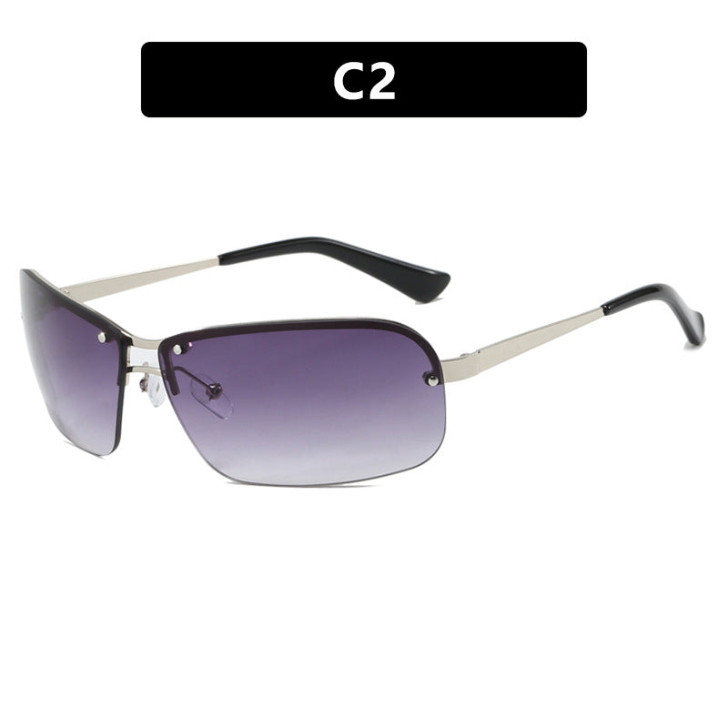 Ladies sunglasses with large, elegant lenses and a modern metal frame Bowlift