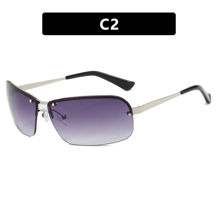 Ladies sunglasses with large, elegant lenses and a modern metal frame Bowlift