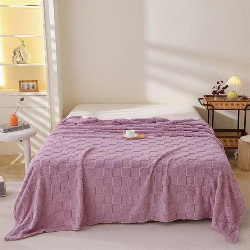 Women Soft and Breathable Plaid Blanket Bowlift