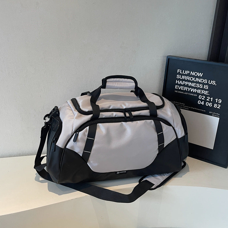 Sporty Weekend Duffel Bag with Multifunctional Compartments Bowlift