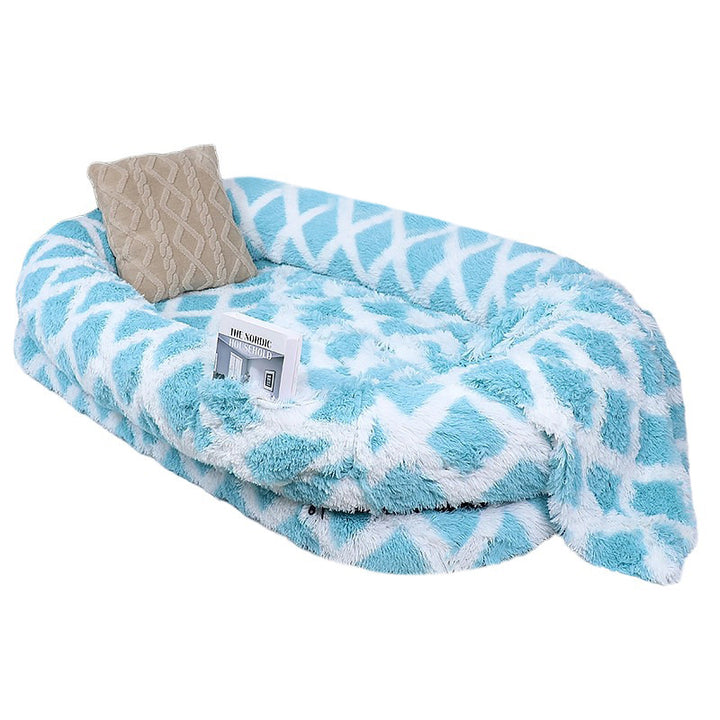 Plush Faux Fur Blanket   Dog Bed