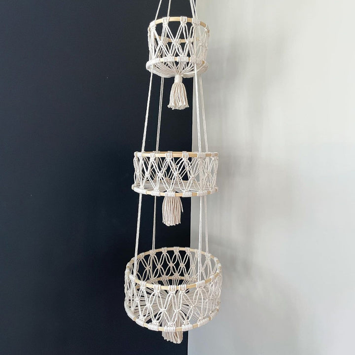 Multi-Tiered Macrame Plant Hanger Bowlift