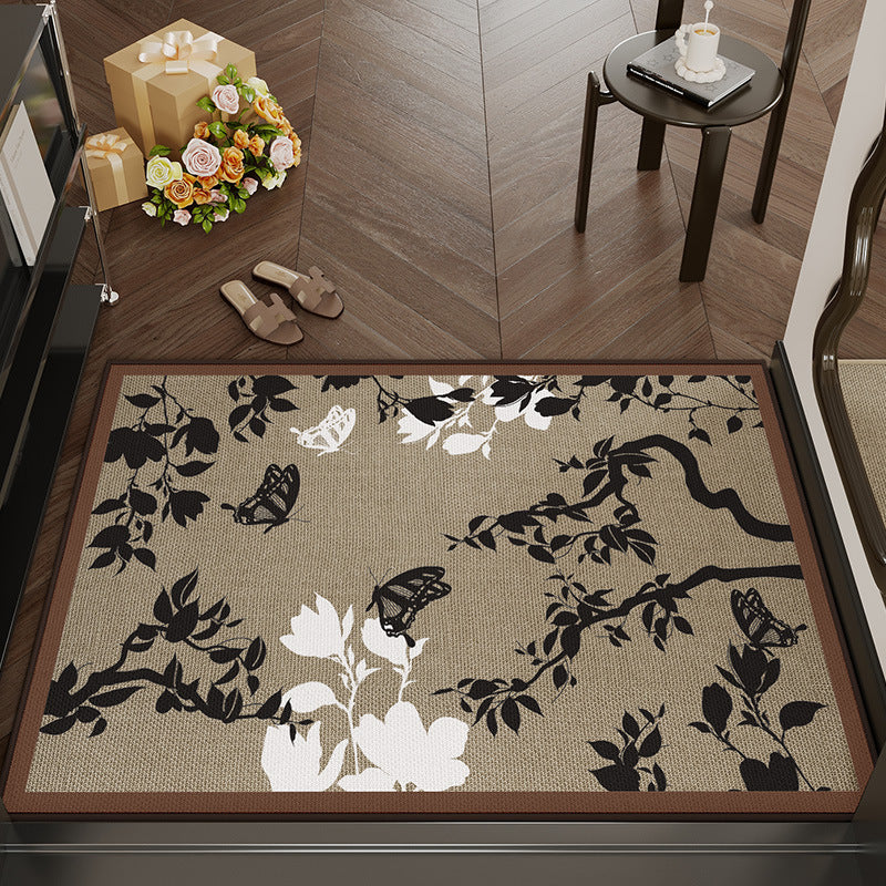 Decorative Floral Area Mat Bowlift