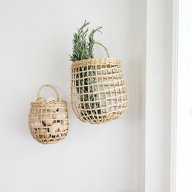 Handmade storage basket made of natural material Bowlift