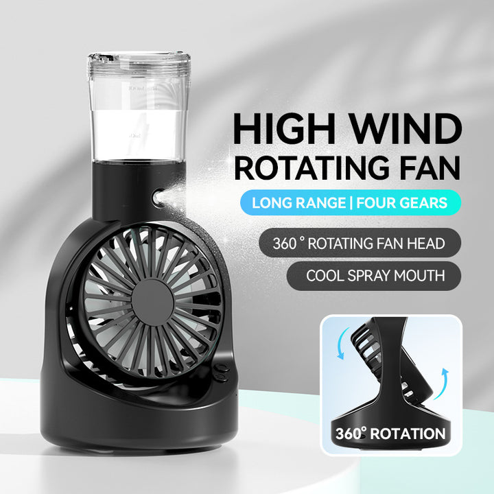 Personal Mini Portable Fan Water Mist Sprayer Bowlift