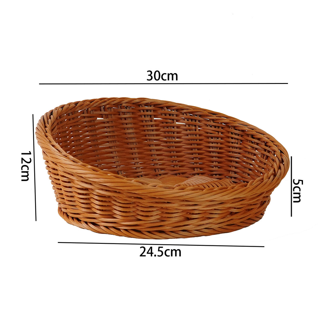 Ladies oval basket made of high-quality willow material Bowlift