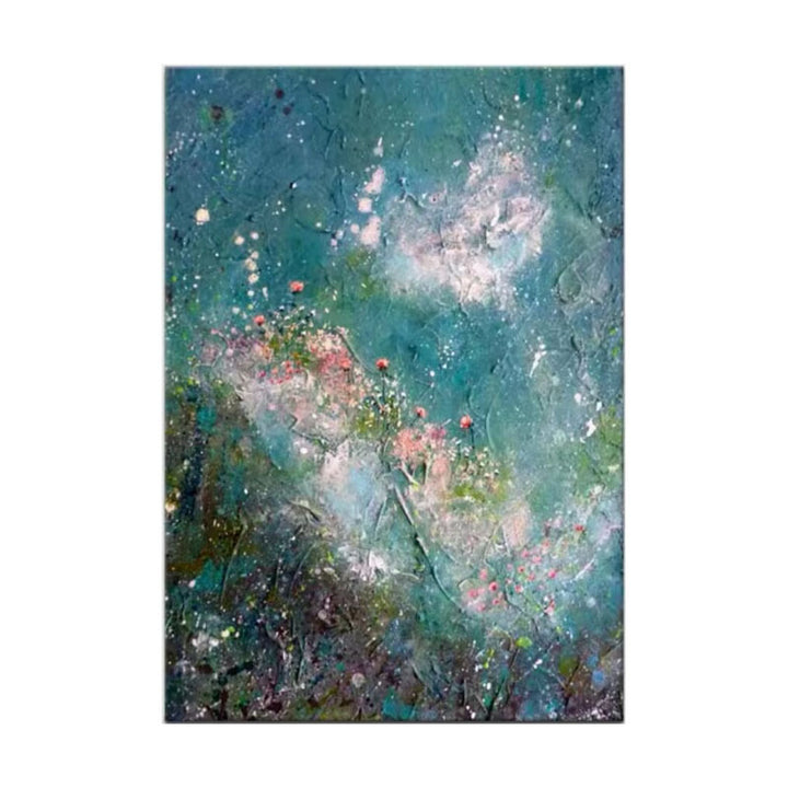 Textured Floral Abstract Canvas Wall Art