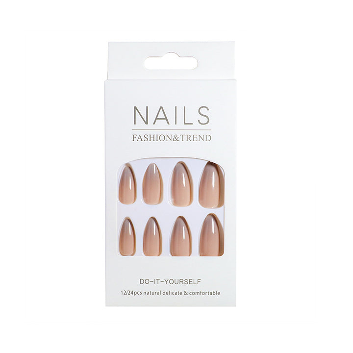 Natural Effect Press-On Nail Set Bowlift