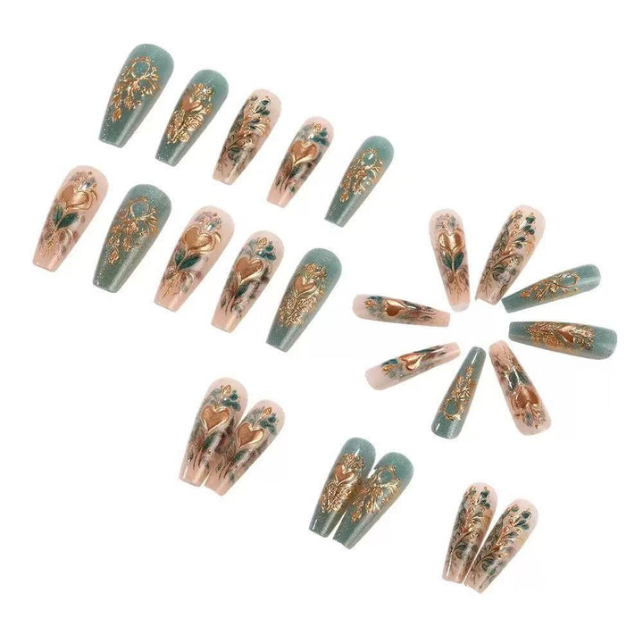 Nail Art Set with elegant floral 3D decoration Bowlift