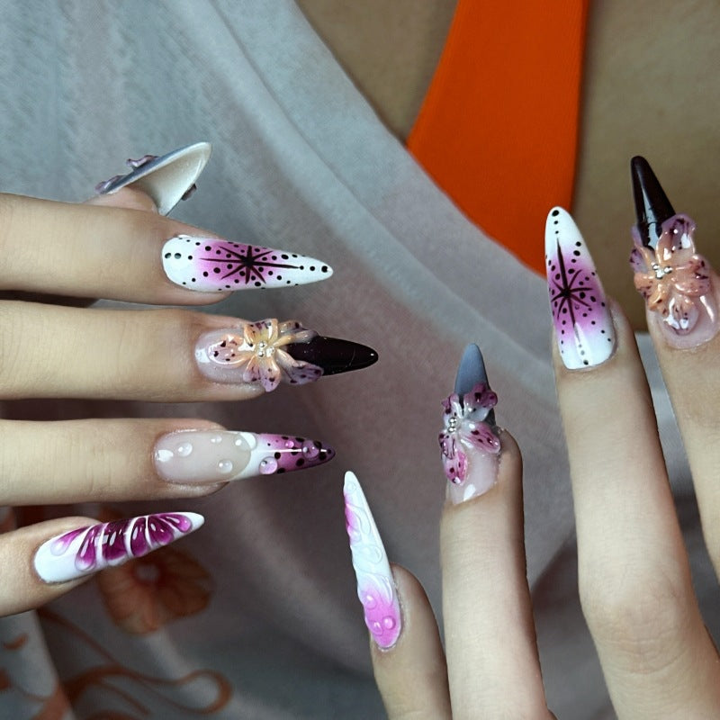Decorative Press-On Nail Collection Bowlift