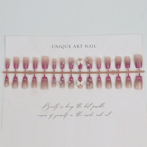 Glamorous Ombre Decorative Press-On Nail Set Bowlift