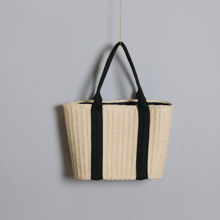 Durable basket bag with contrasting straps Bowlift