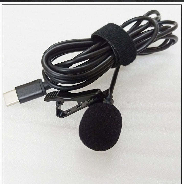 Lavalier microphone with flexible clip Bowlift