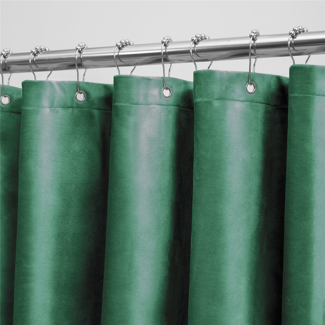 Velvet Grommet Top Curtain Bowlift