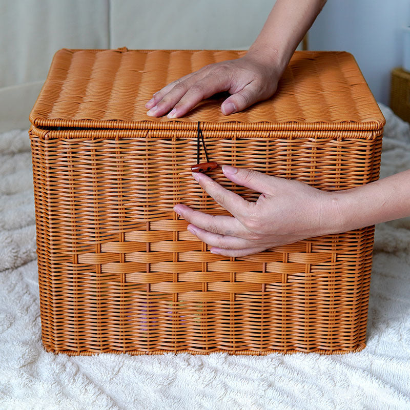 Stylish Woven Storage Chest Bowlift