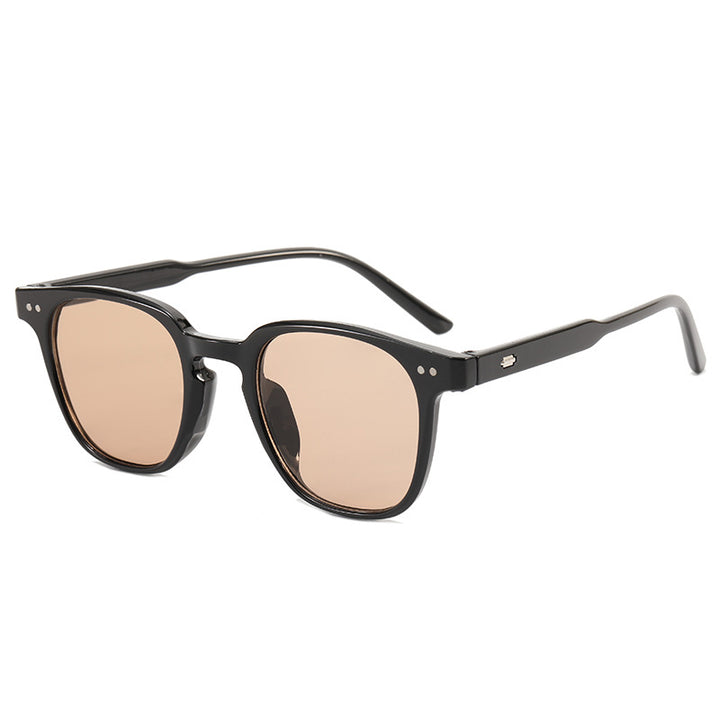 Women's fashionable square sunglasses with shiny frame Bowlift