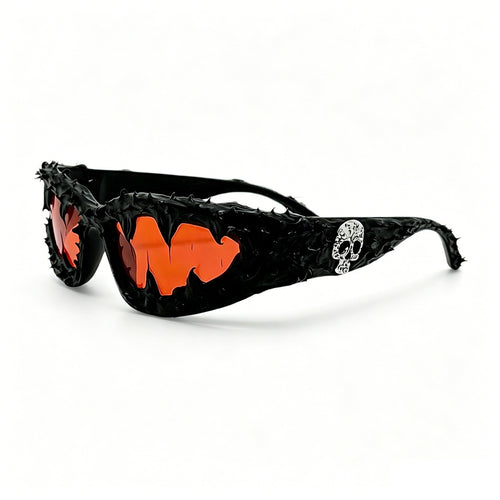 Ladies creative fashion sunglasses with unique spikes and skull design Bowlift