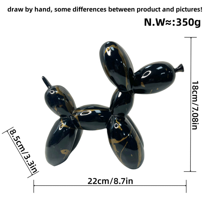 Colorful Balloon Dog Sculpture Bowlift