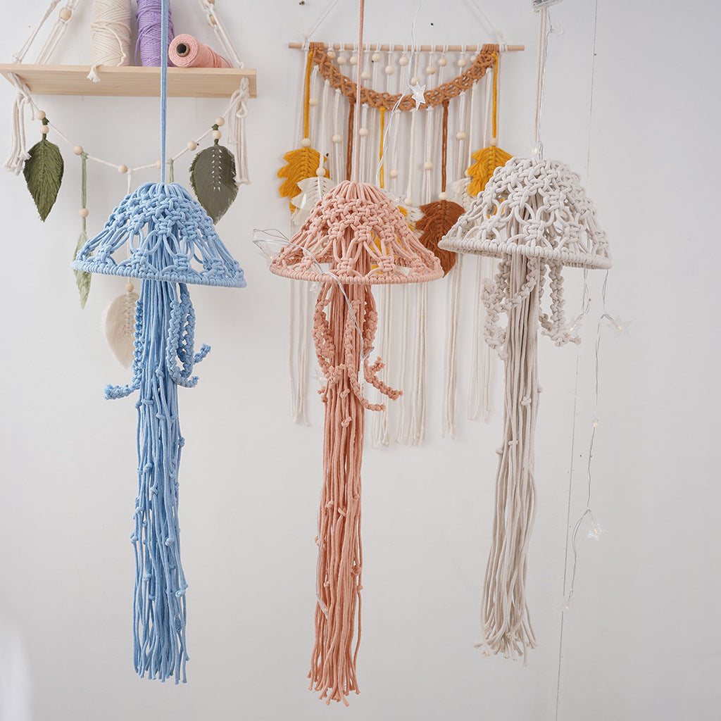 Decorative Macramé Ceiling Light Shade Bowlift
