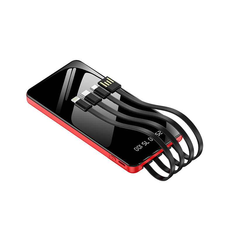Multifunctional Power Bank with Integrated Cable System Bowlift