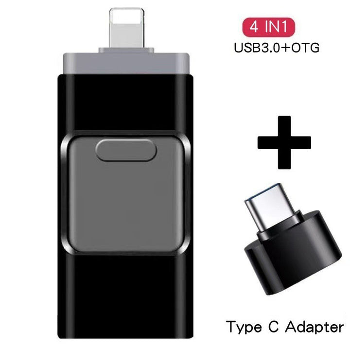 Versatile Dual-Connector USB Flash Drive Bowlift