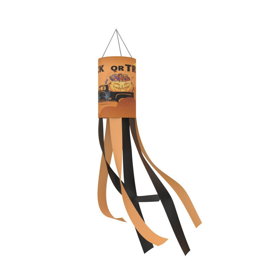 Unisex nan patriotic American flag windsock with long trailing streamers and reinforced hanging loop Bowlift